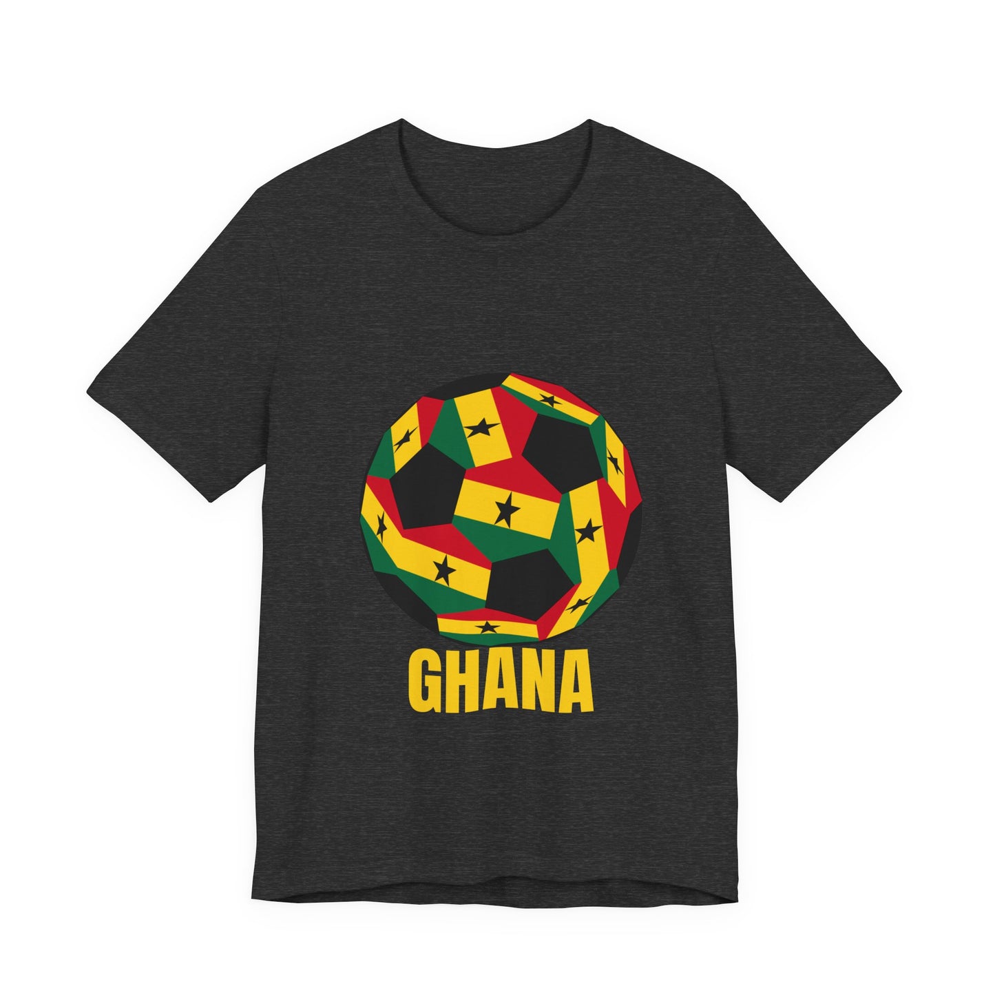 Ghana Fan Specialty Soccer Ball Design T Shirt