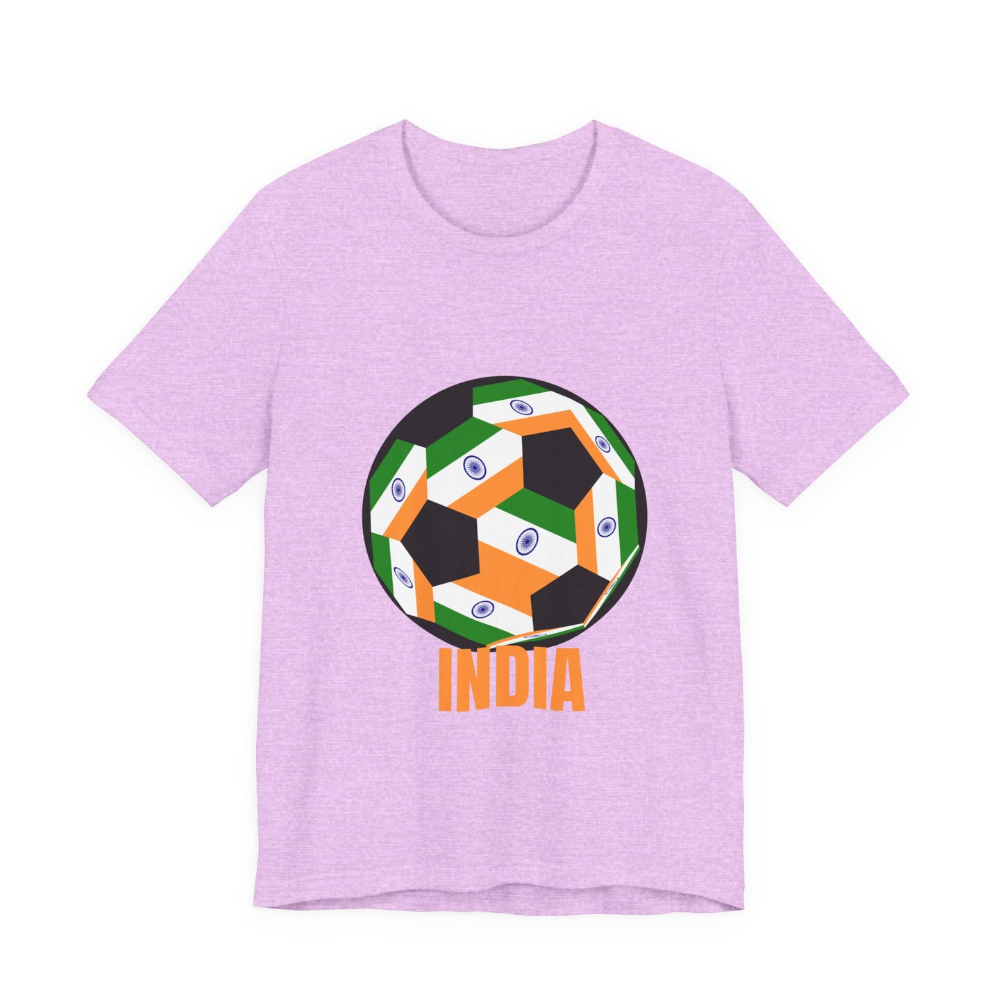India Fan Specialty Soccer Ball Design T Shirt