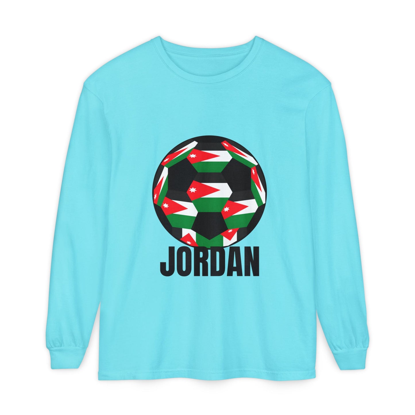 Jordan Fan Specialty Soccer Ball Design Long Sleeve Tee