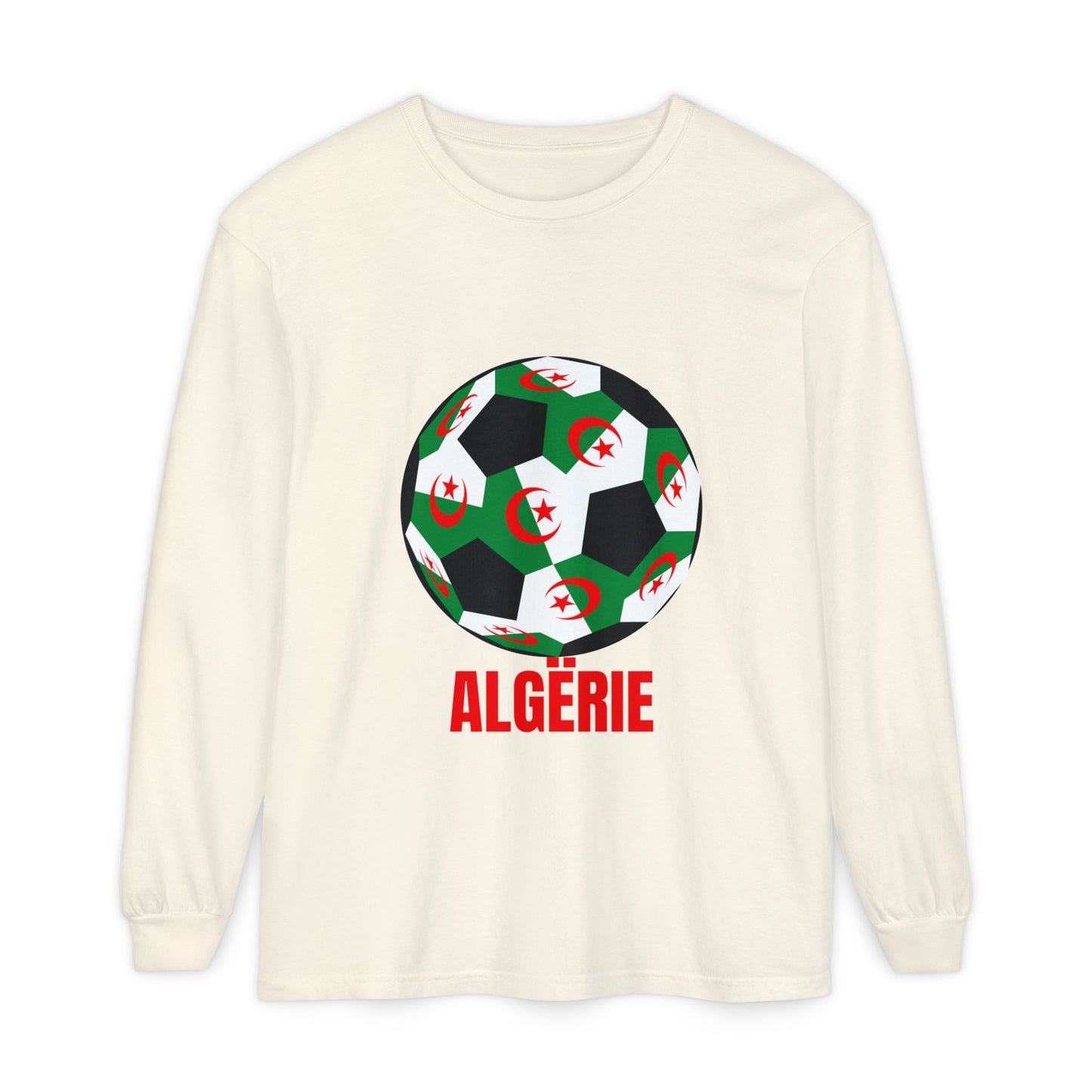 ALGËRIE Fan Specialty Soccer Ball Design T Shirt