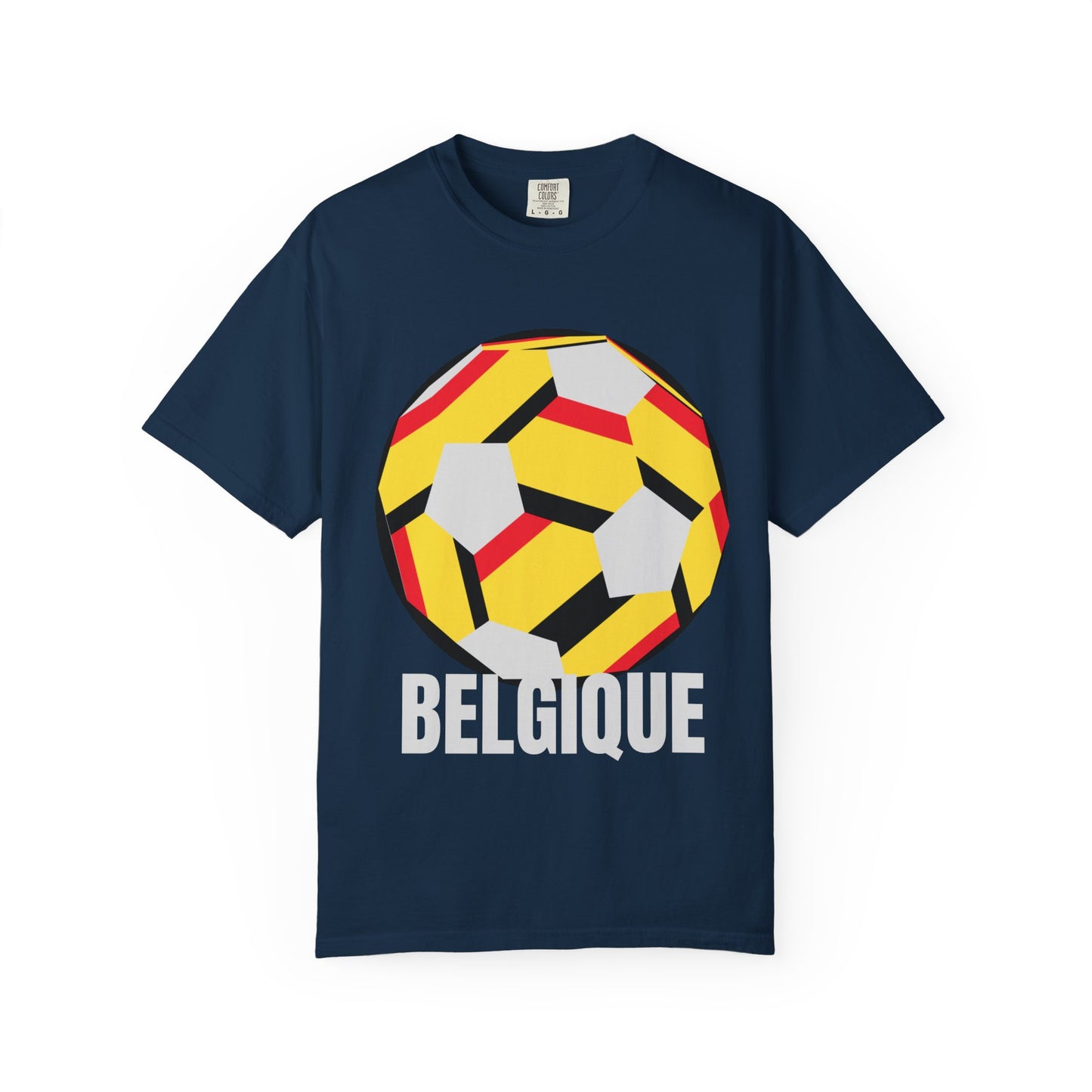 Belgique Fan Specialty Soccer Ball Design T Shirt