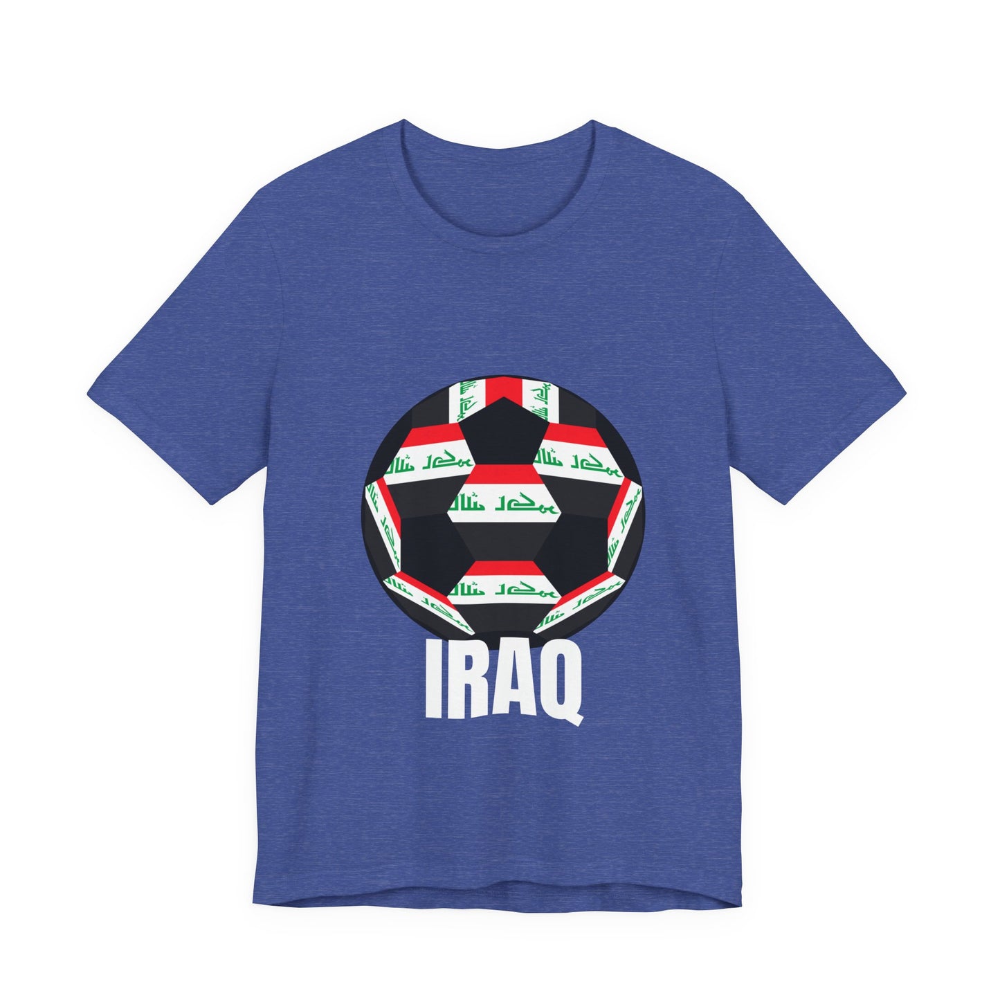 Iraq Fan Specialty Soccer Ball Design T Shirt