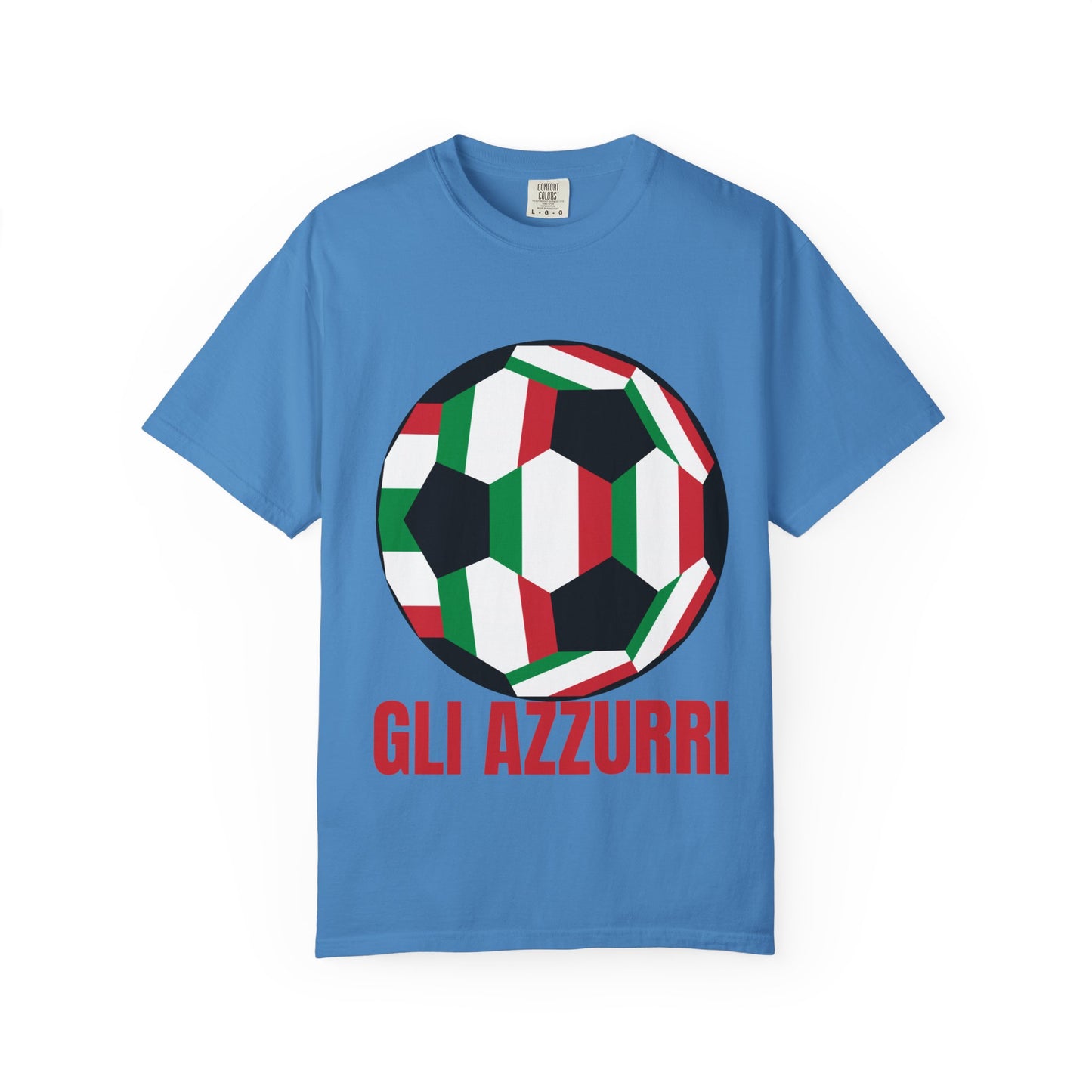 Gli Azzurri Fan Specialty Soccer Ball Design T Shirt