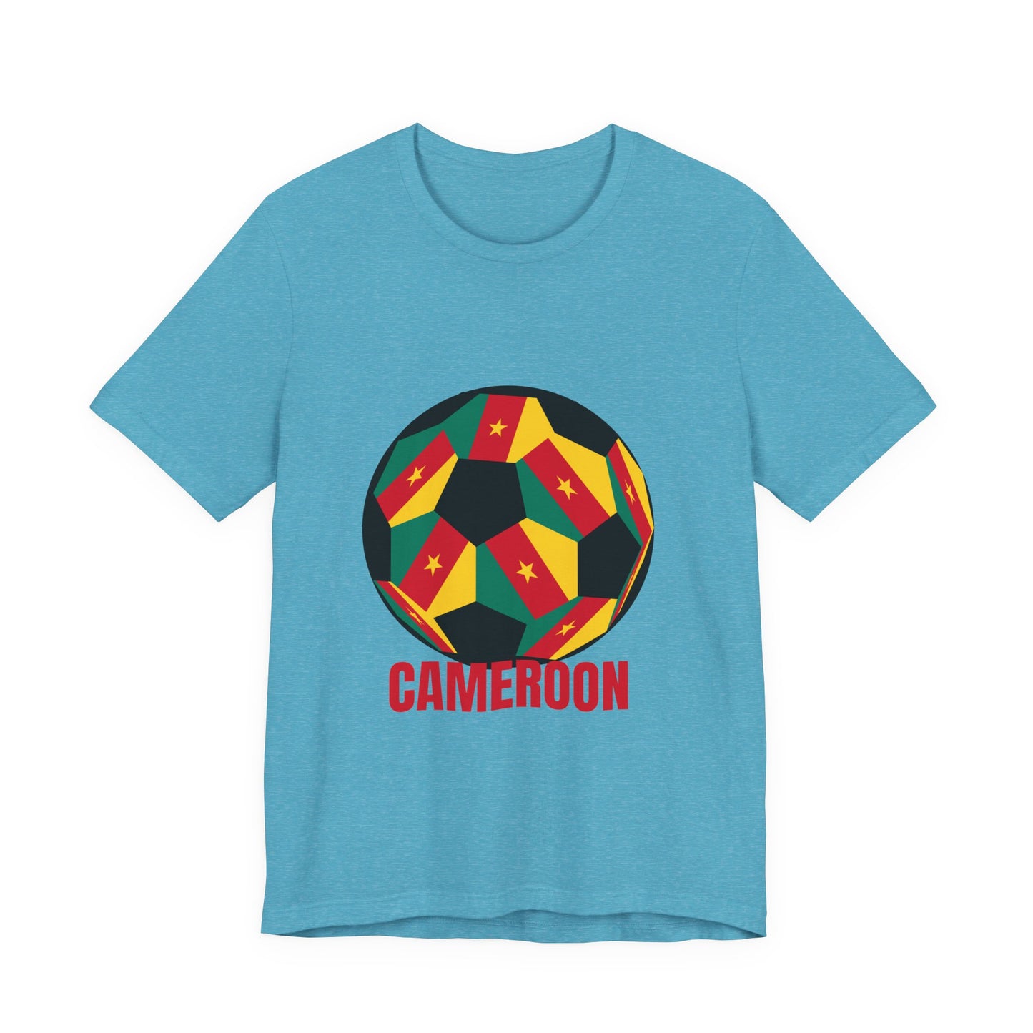 Cameroon Fan Specialty Soccer Ball Design T Shirt