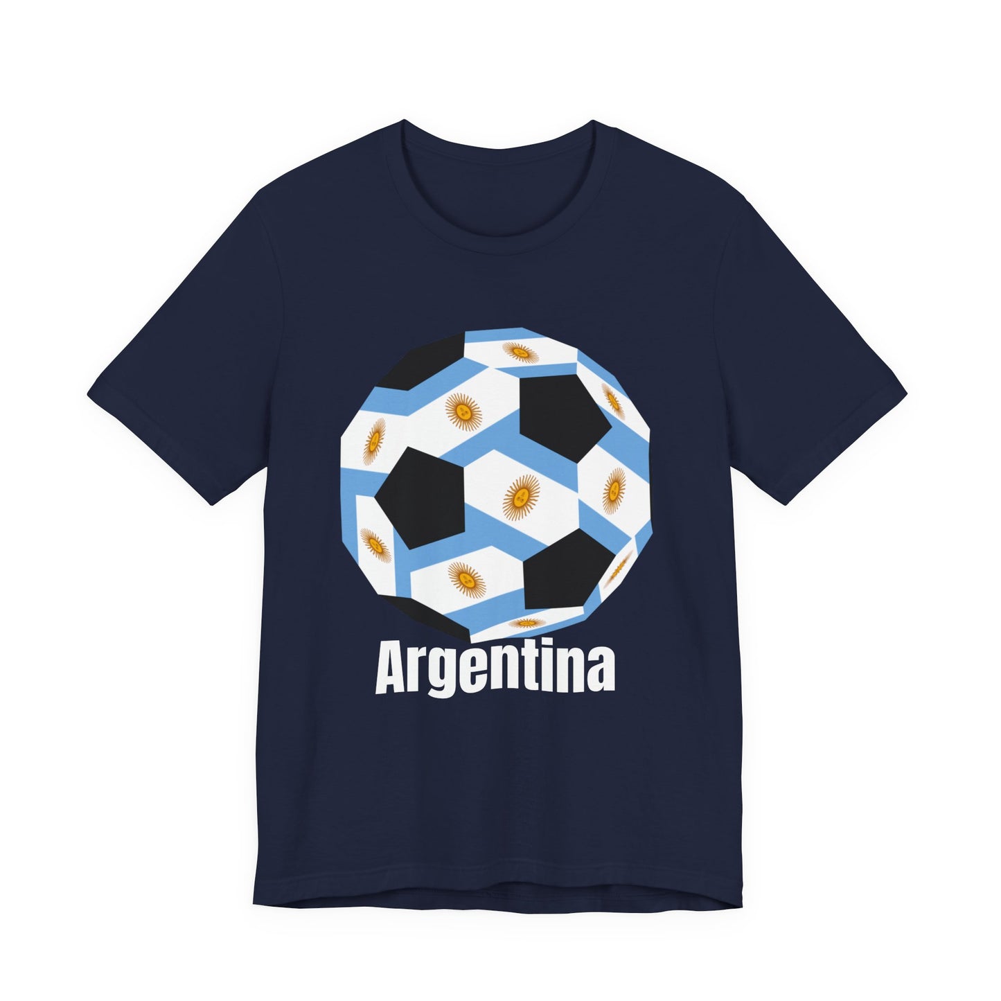 Argentina Fan Specialty Soccer Ball Design T Shirt
