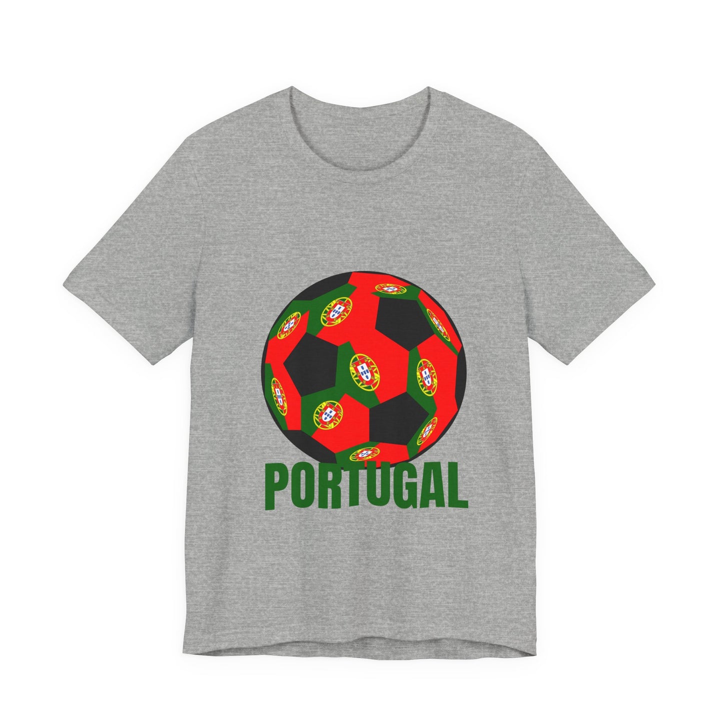 Portugal Fan Specialty Soccer Ball Design T Shirt