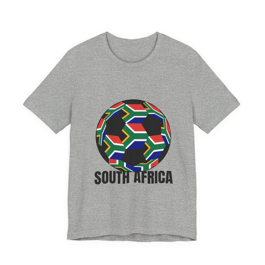 South Africa Fan Specialty Soccer Ball Design T Shirt