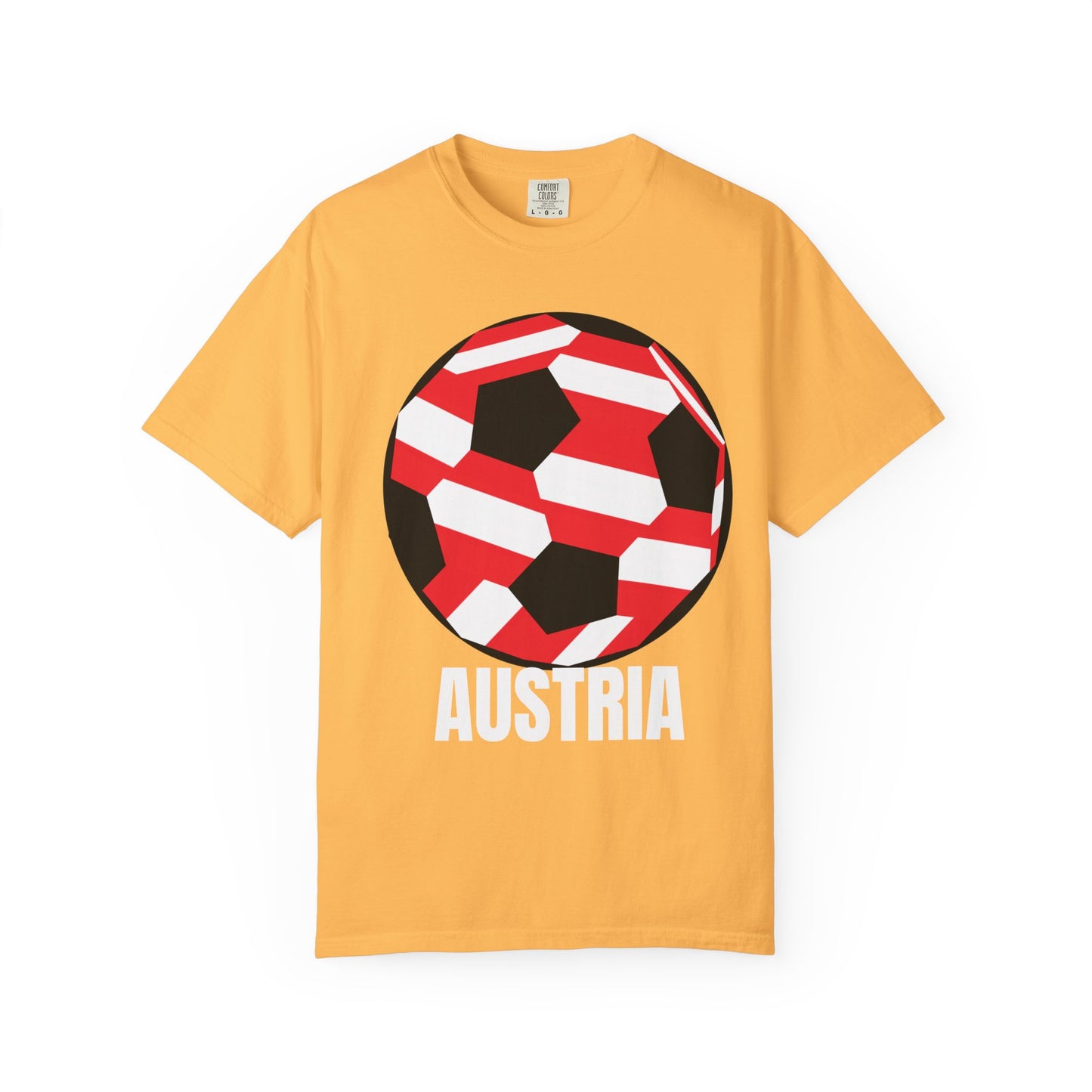 Austria Fan Specialty Soccer Ball Design T-SHirt