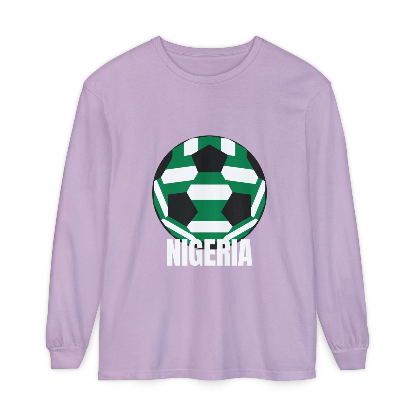 Nigeria Soccer Ball Long Sleeve Tee