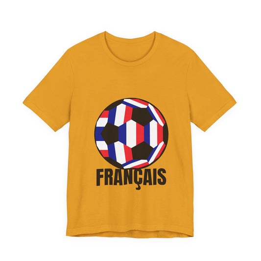 Francais Fan Specialty Soccer Ball Design T Shirt