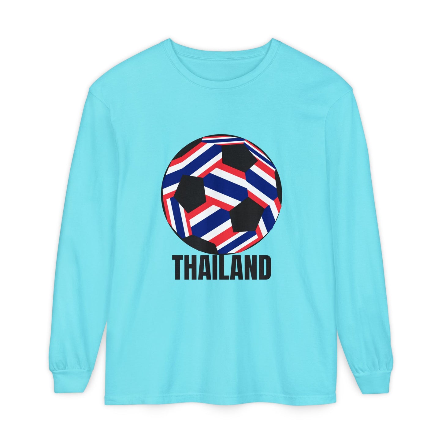 Thailand Fan Specialty Soccer Ball Design  Long Sleeve T-Shirt