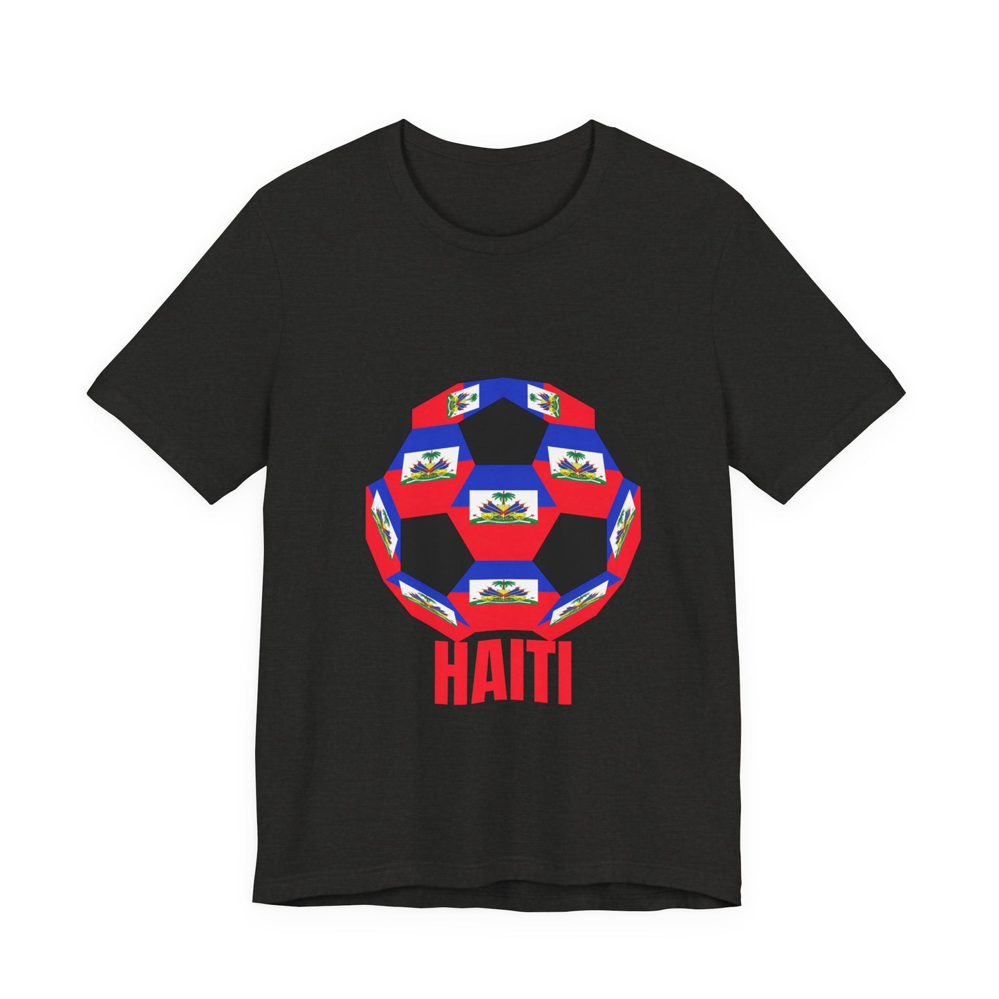 Haiti Fan Specialty Soccer Ball Design T Shirt