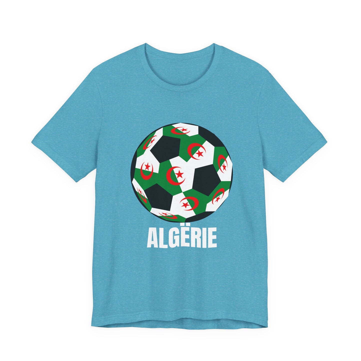 ALGËRIE Fan Specialty Soccer Ball Design T Shirt