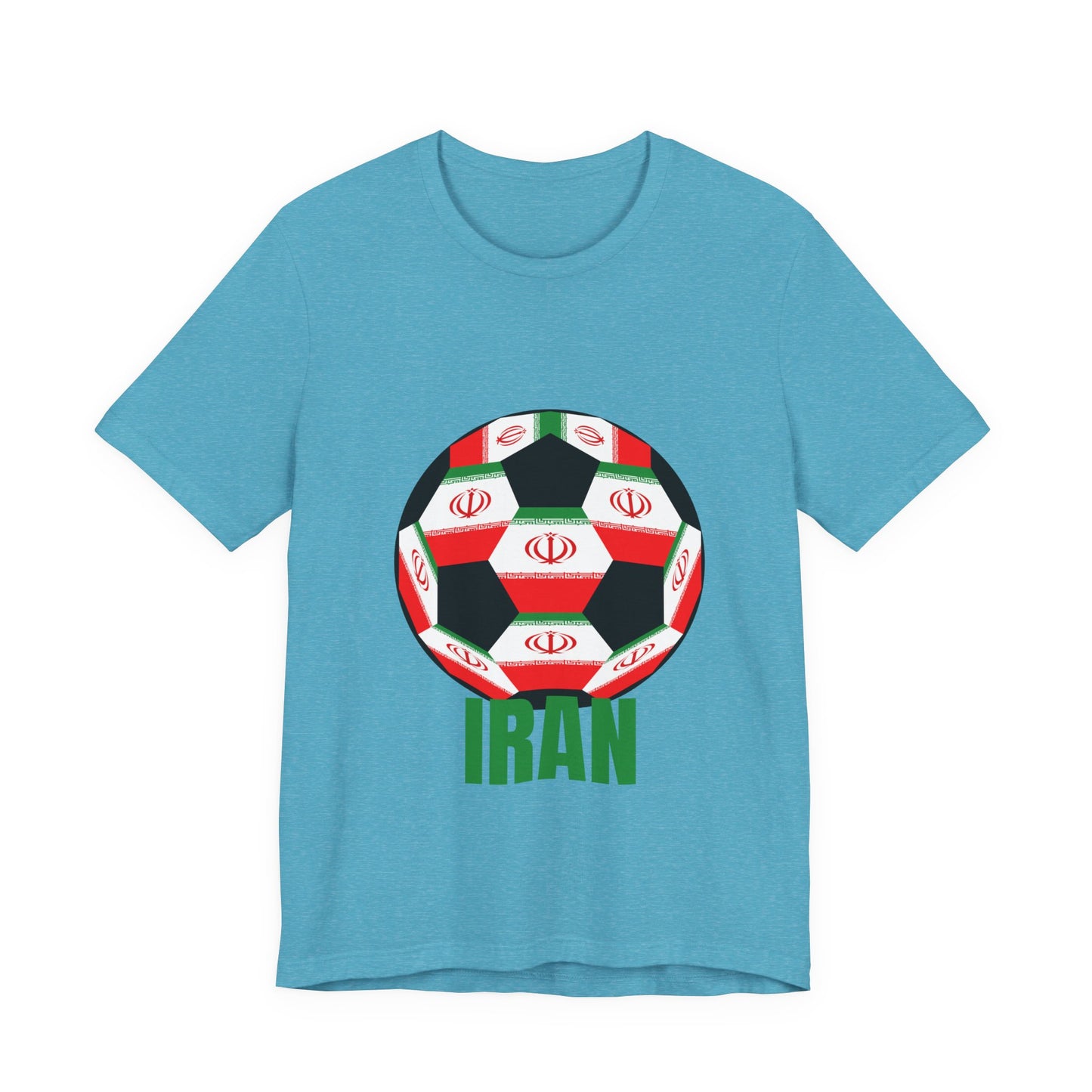 Iran Fan Specialty Soccer Ball Design T Shirt