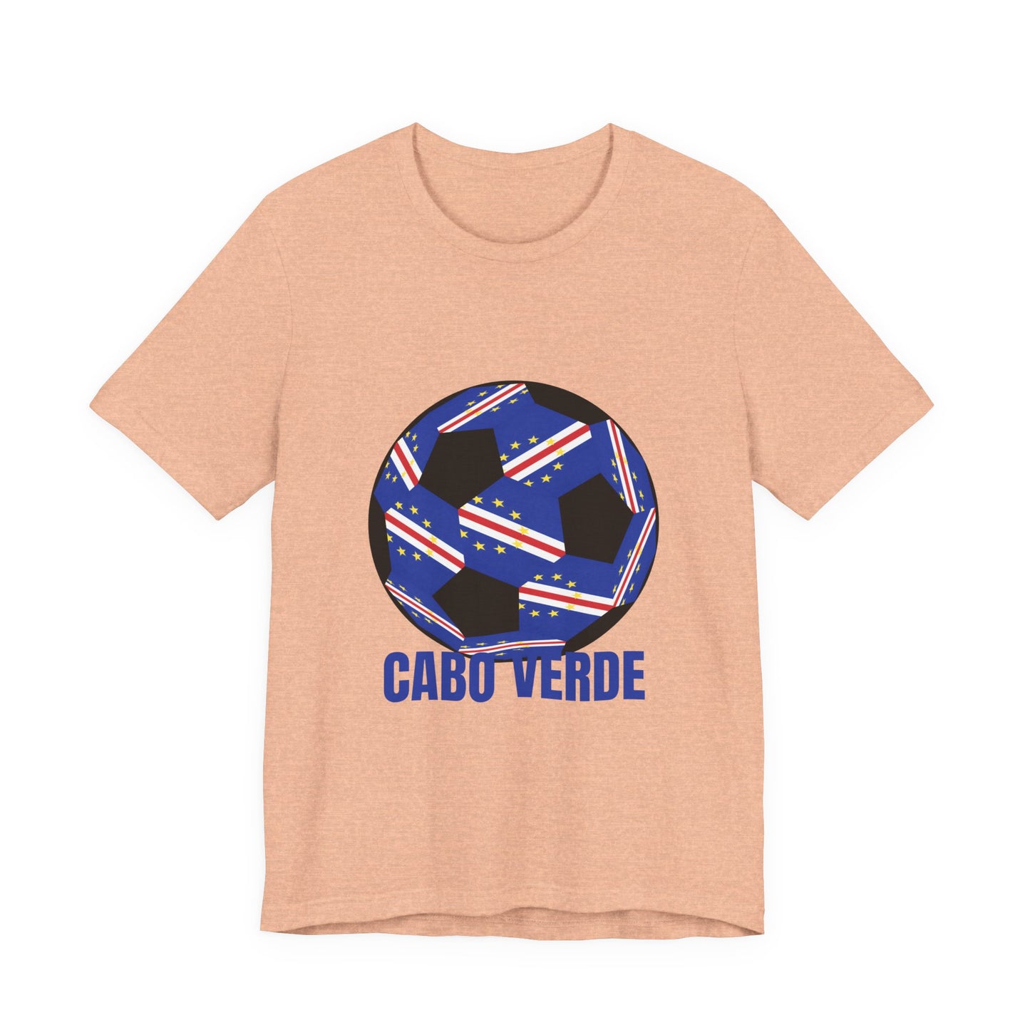 Cabo Verde Fan Specialty Soccer Ball Design T Shirt