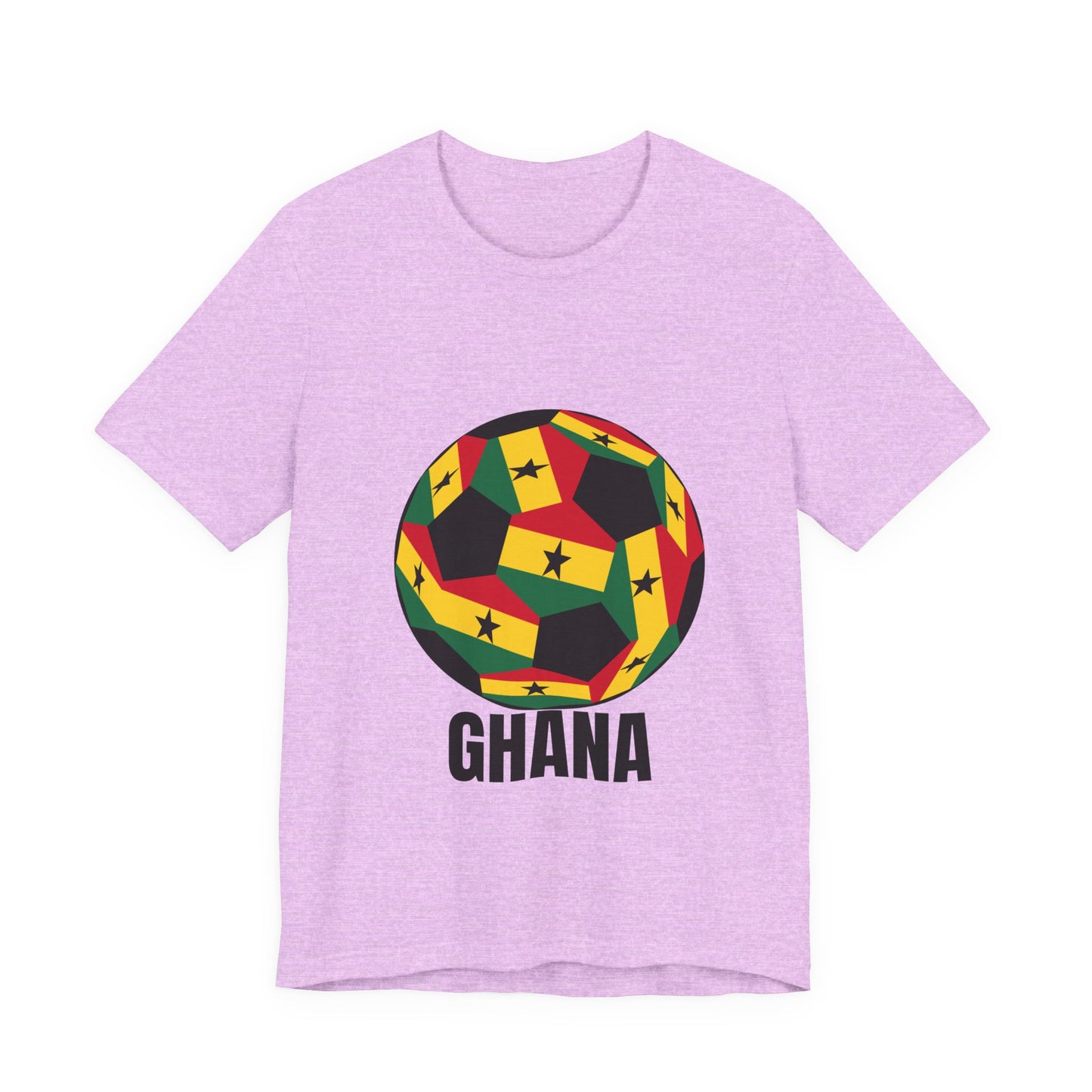 Ghana Fan Specialty Soccer Ball Design T Shirt