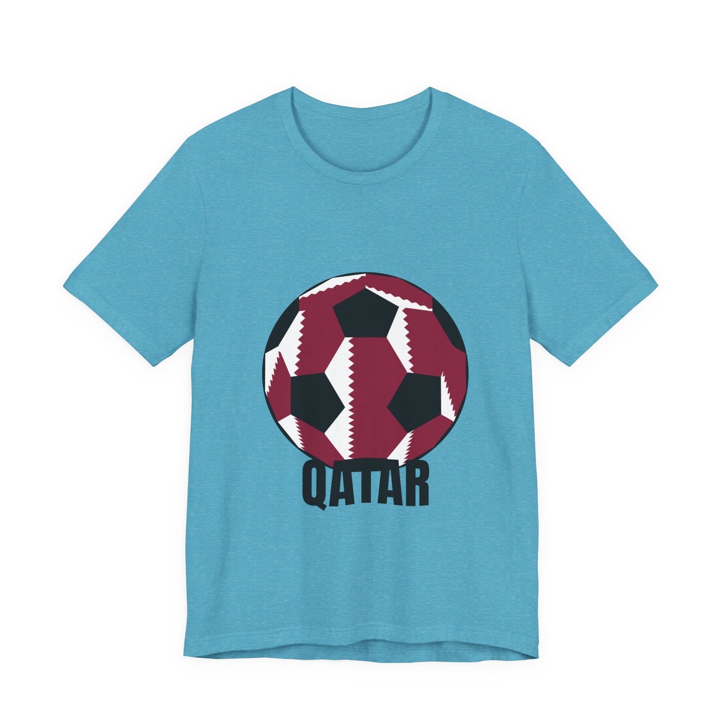 Qatar Fan Specialty Soccer Ball Design T Shirt