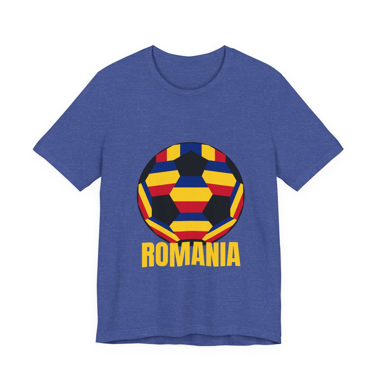 Romania Fan Specialty Soccer Ball Design T Shirt