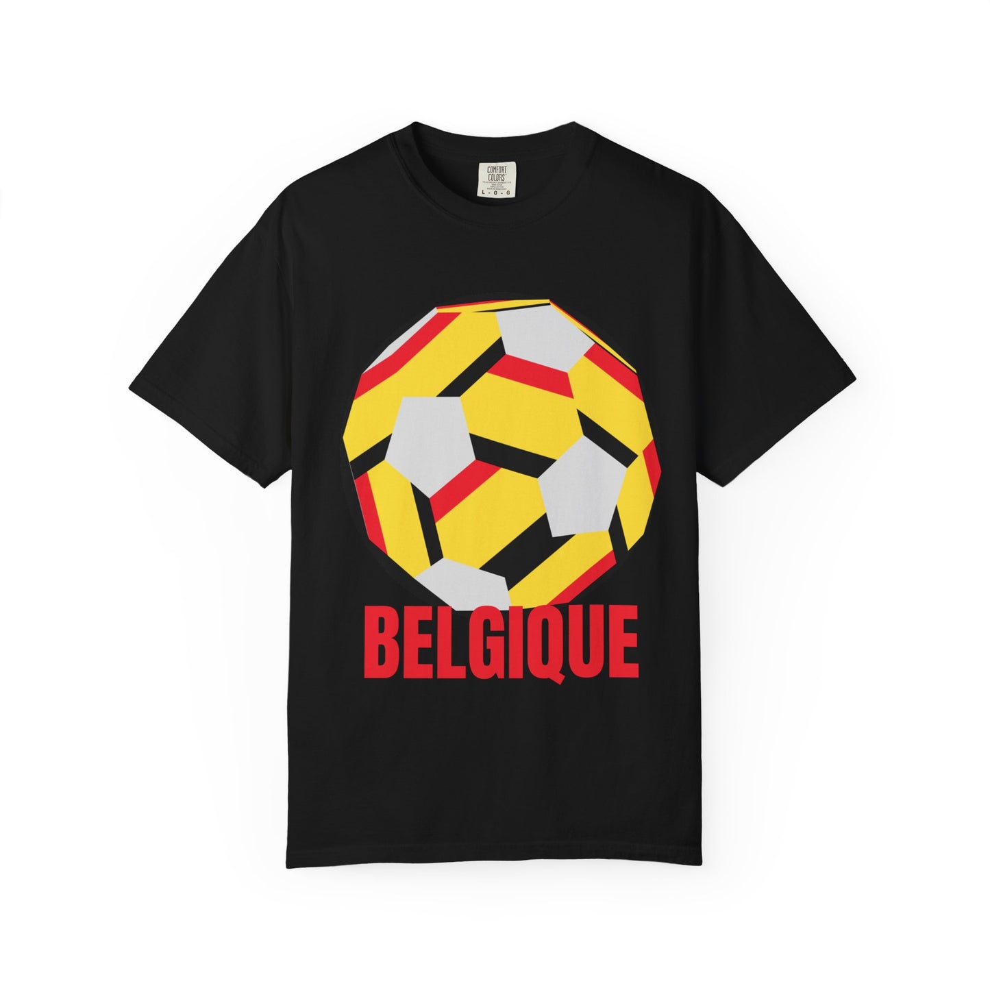 Belgique Fan Specialty Soccer Ball Design T Shirt