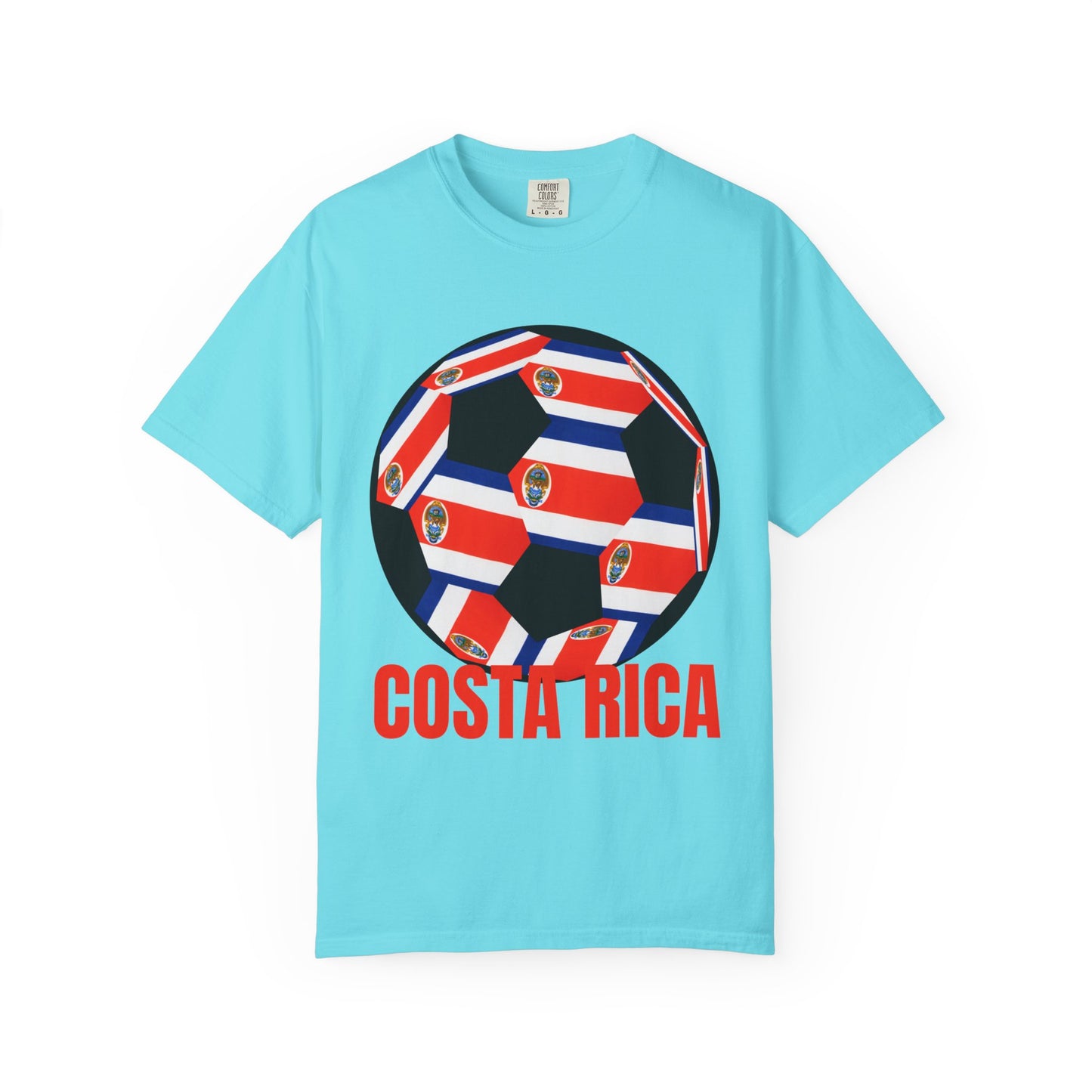 Costa Rica Fan Specialty Soccer Ball Design T Shirt