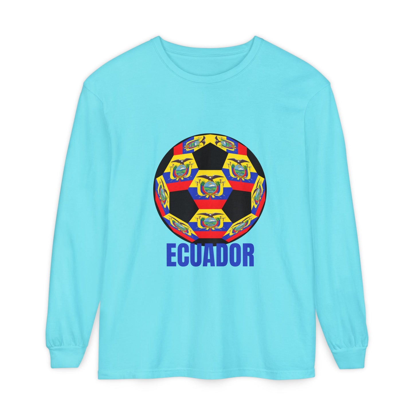 Ecuador Soccer Crest Long Sleeve Shirt