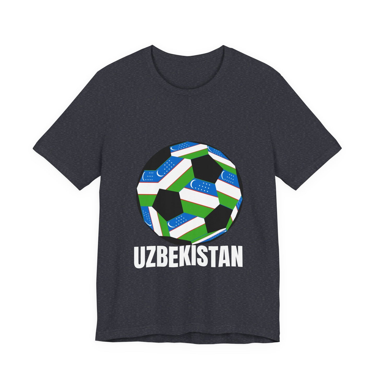 Uzbekistan Fan Specialty Soccer Ball Design T Shirt