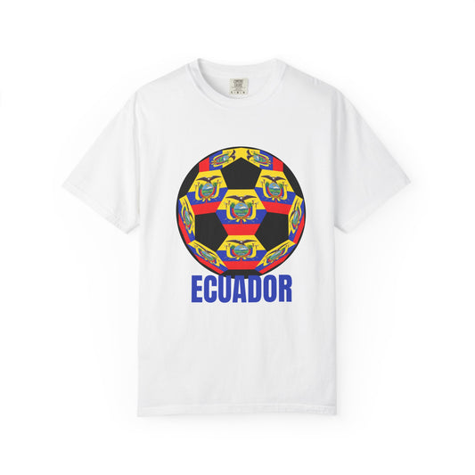 Ecuador Fan Specialty Soccer Ball Design T Shirt