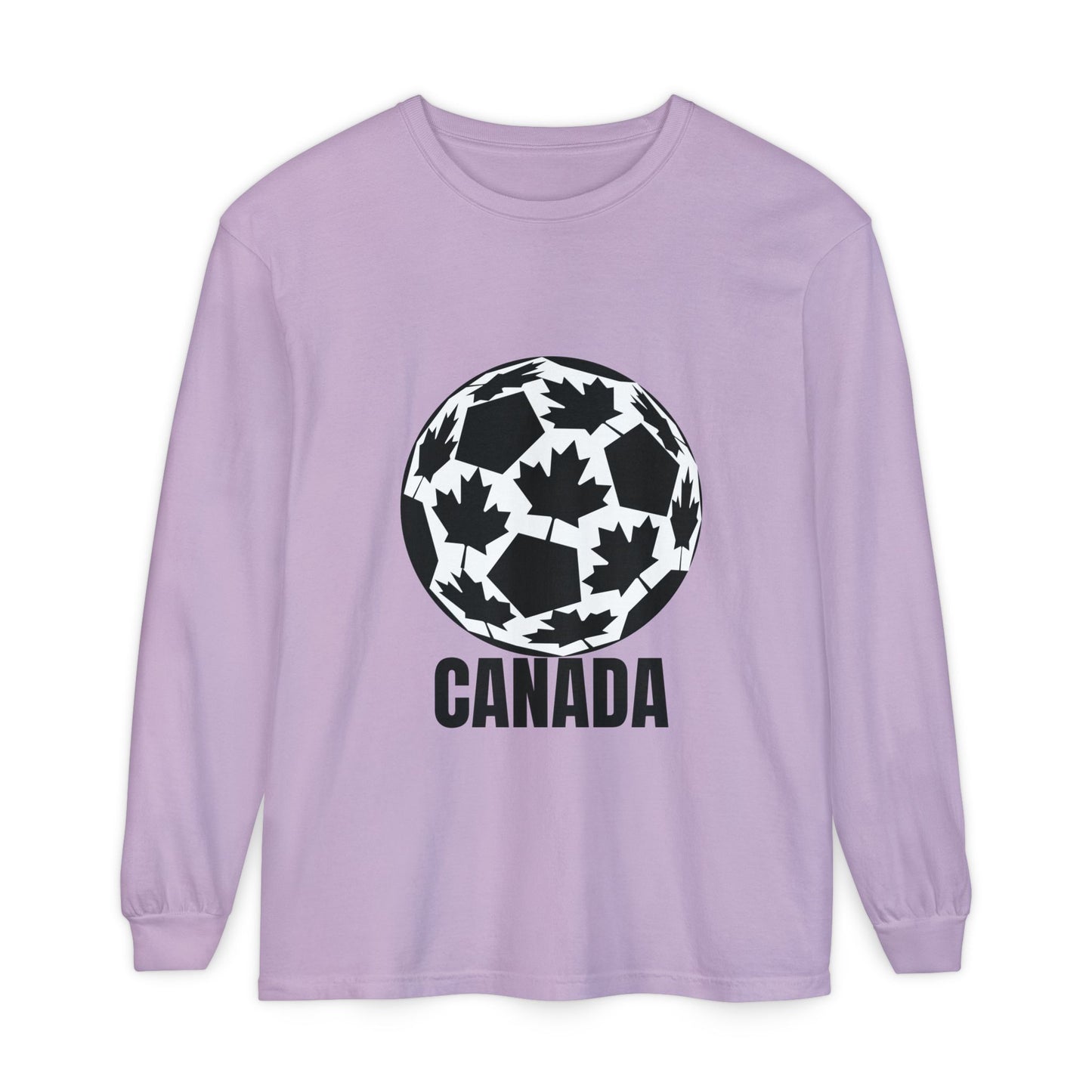 Canada Fan Specialty Soccer Ball Design Long Sleeve