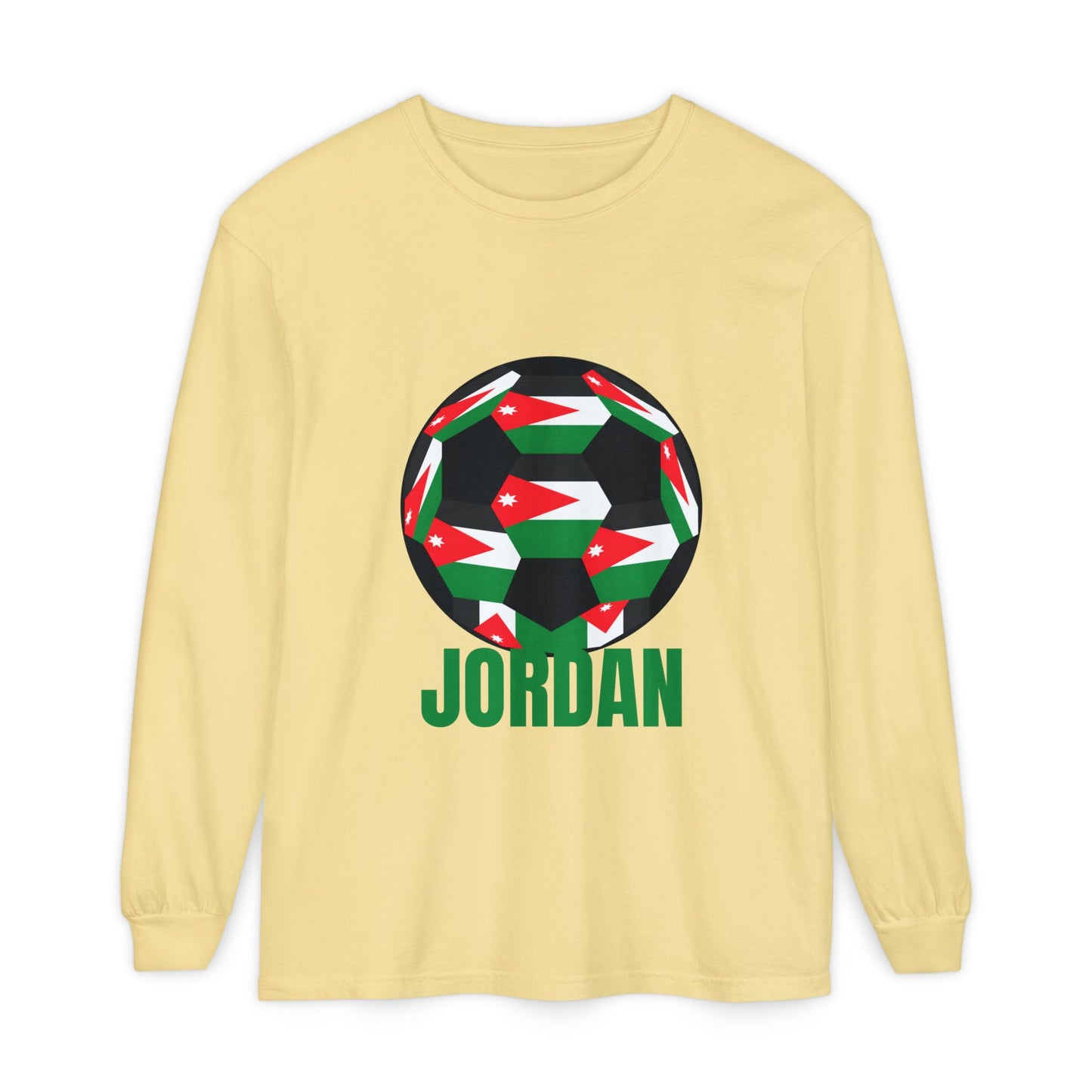 Jordan Fan Specialty Soccer Ball Design Long Sleeve Tee