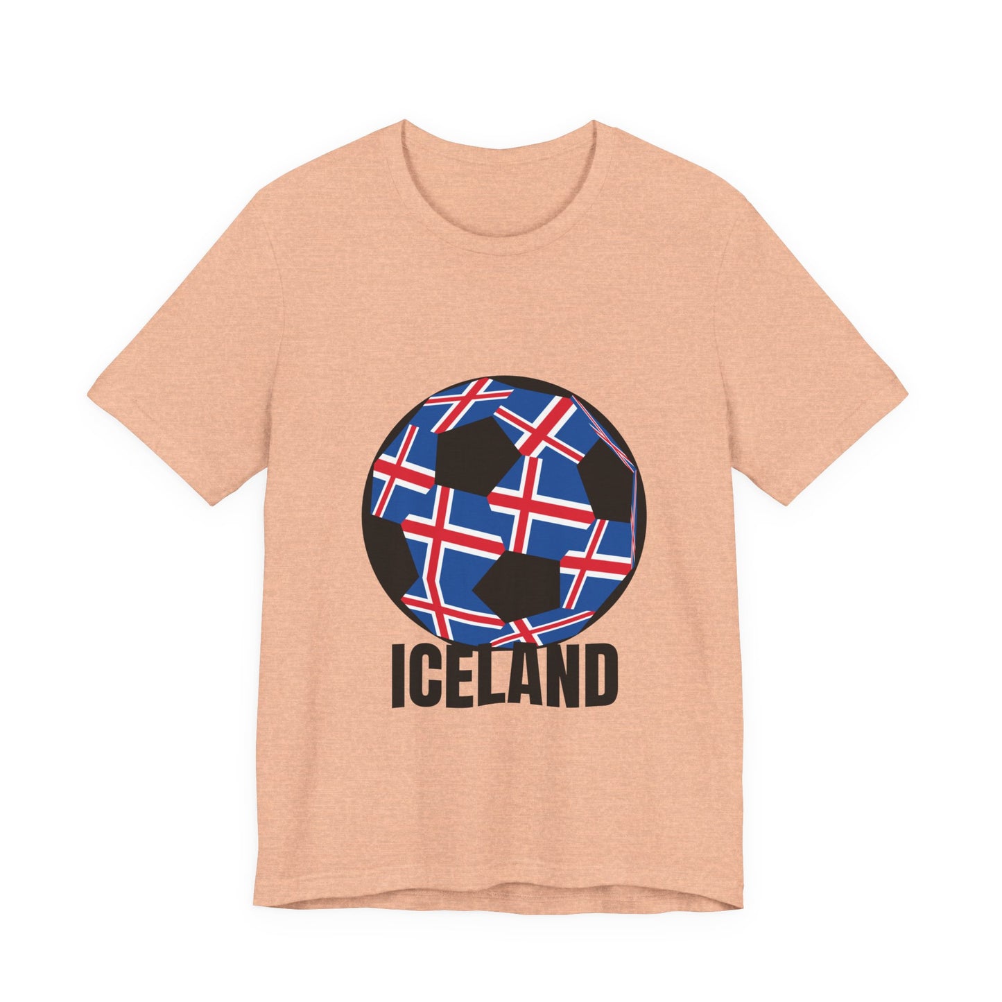 Iceland Fan Specialty Soccer Ball Design T Shirt