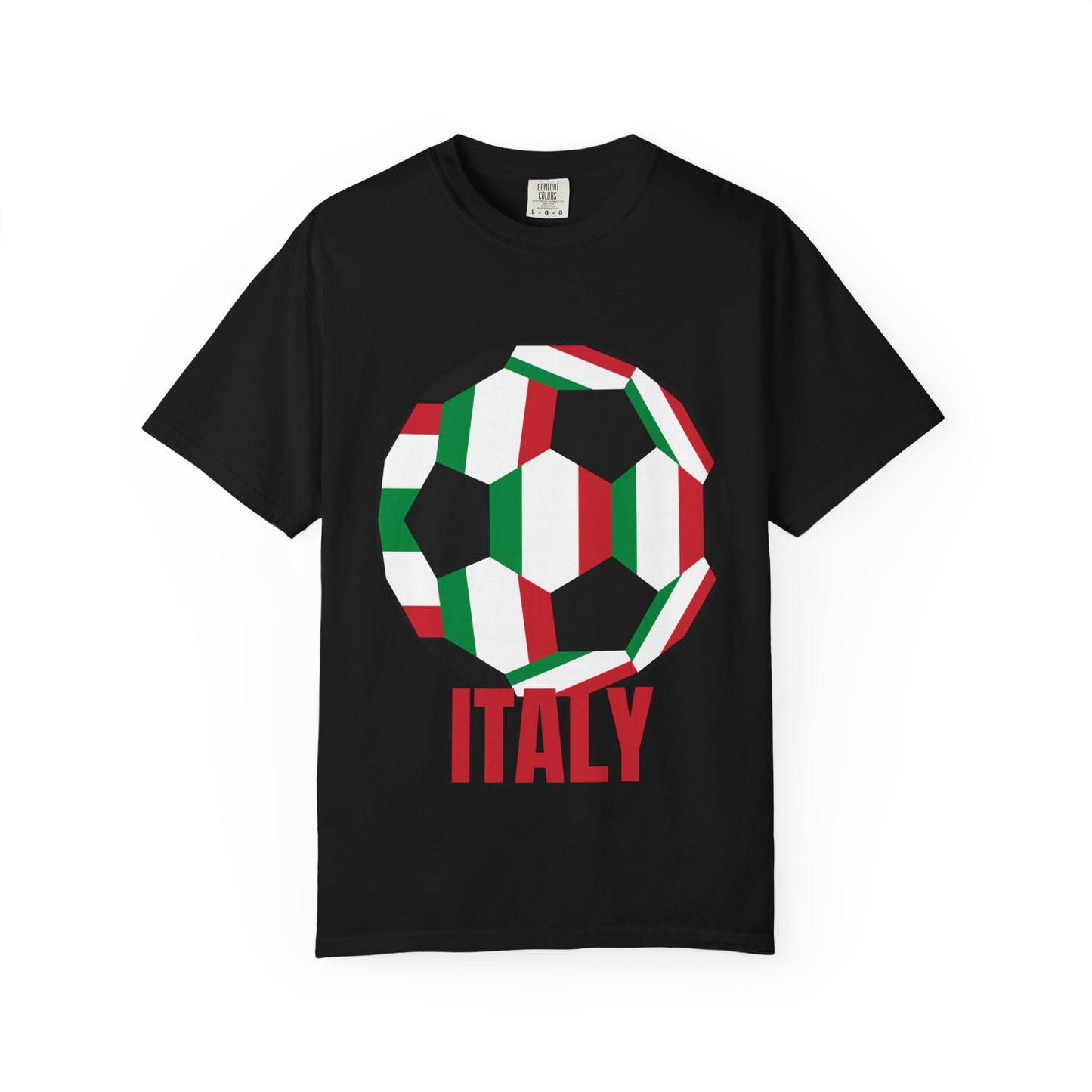 Italy Fan Specialty Soccer Ball Design T Shirt
