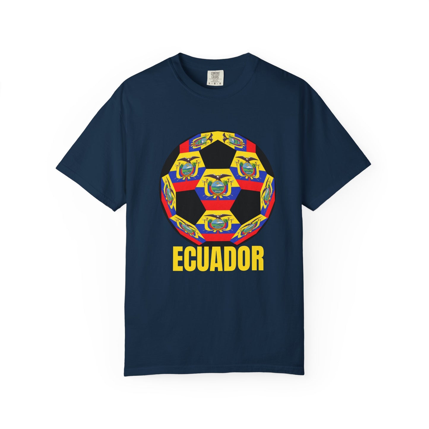 Ecuador Fan Specialty Soccer Ball Design T Shirt