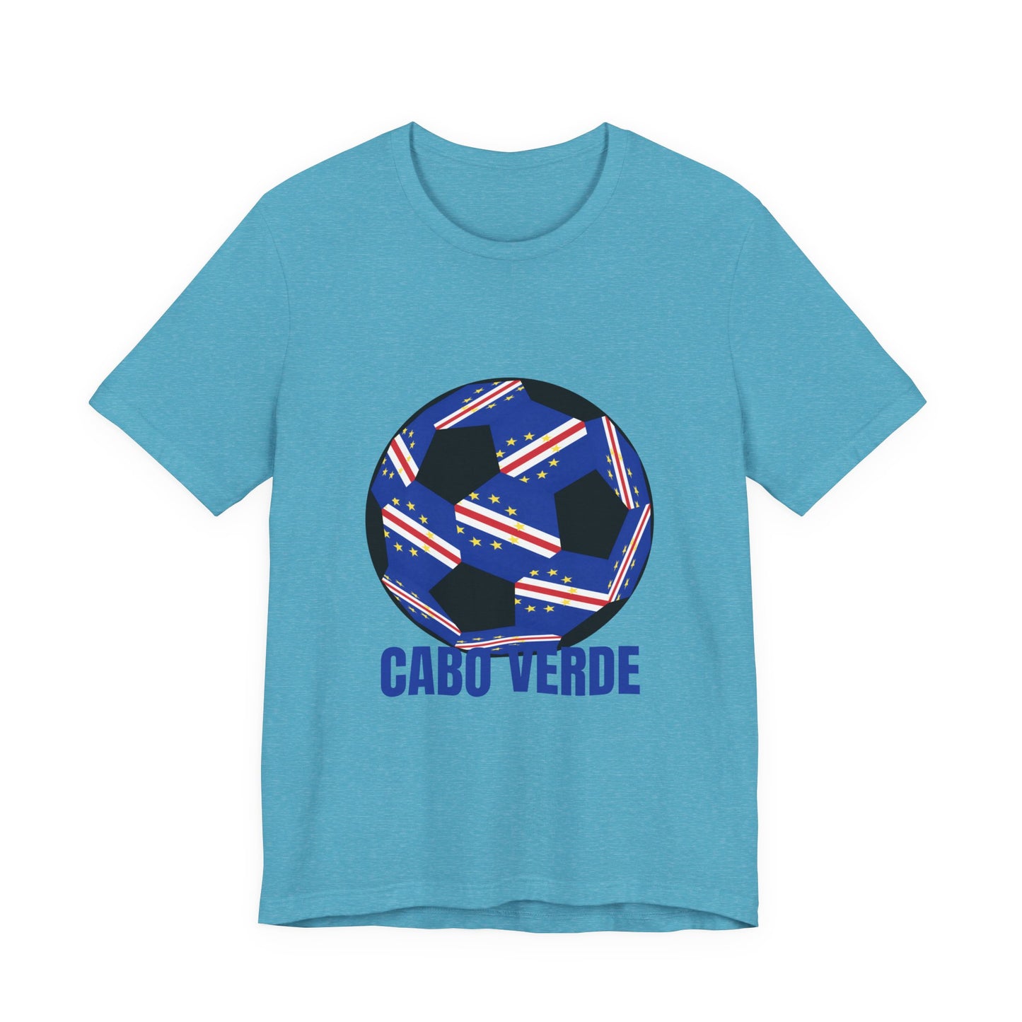 Cabo Verde Fan Specialty Soccer Ball Design T Shirt