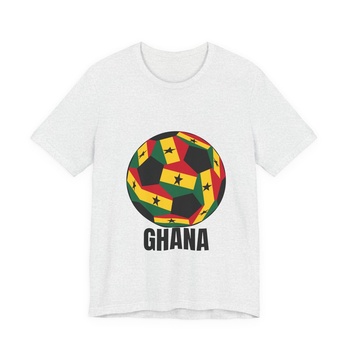 Ghana Fan Specialty Soccer Ball Design T Shirt