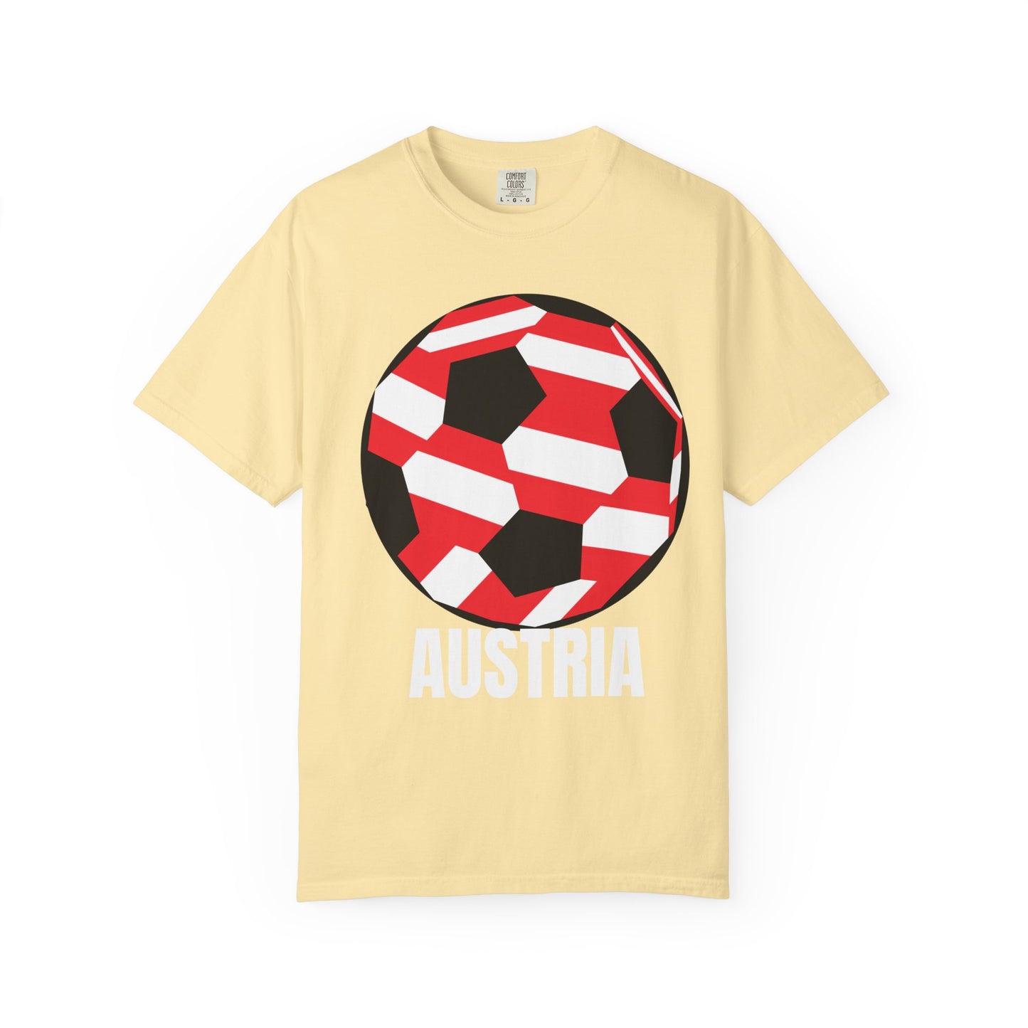 Austria Fan Specialty Soccer Ball Design T-SHirt