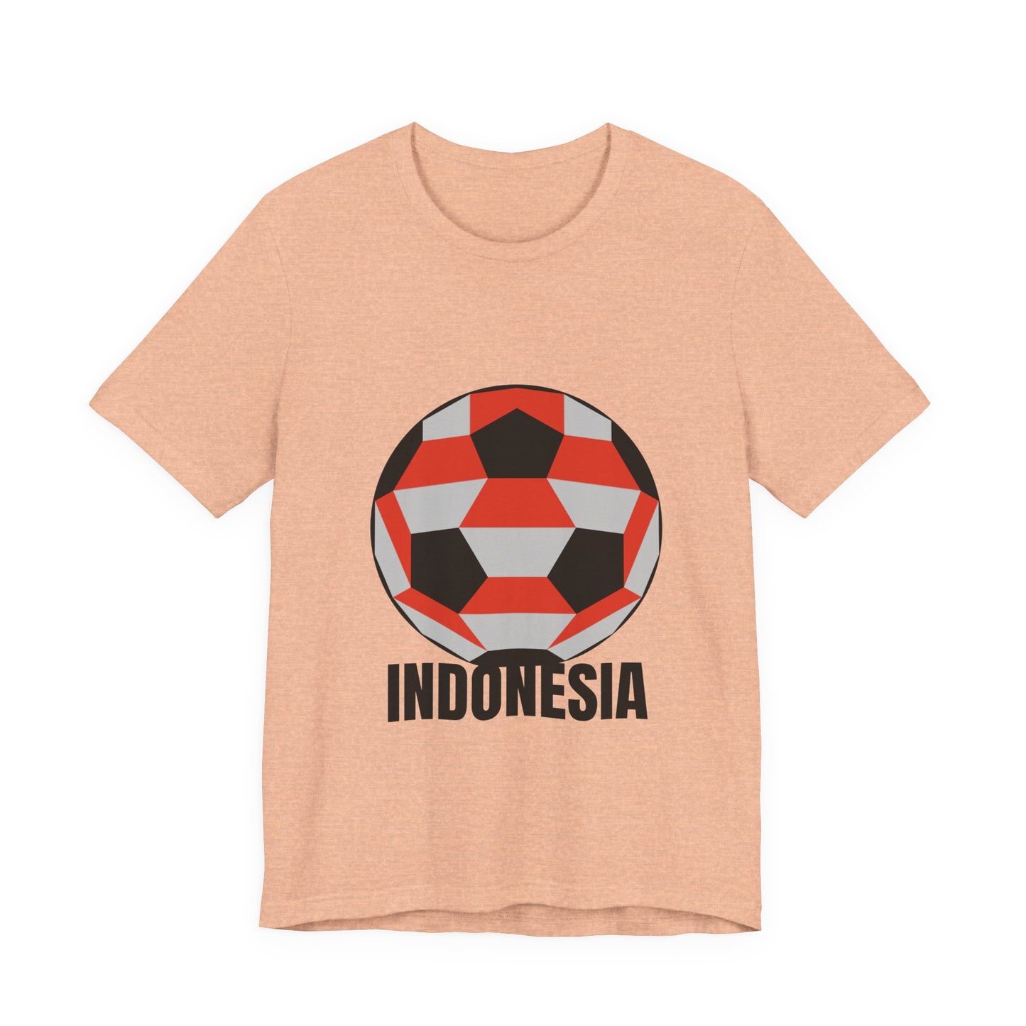 Indonesia Fan Specialty Soccer Ball Design T Shirt