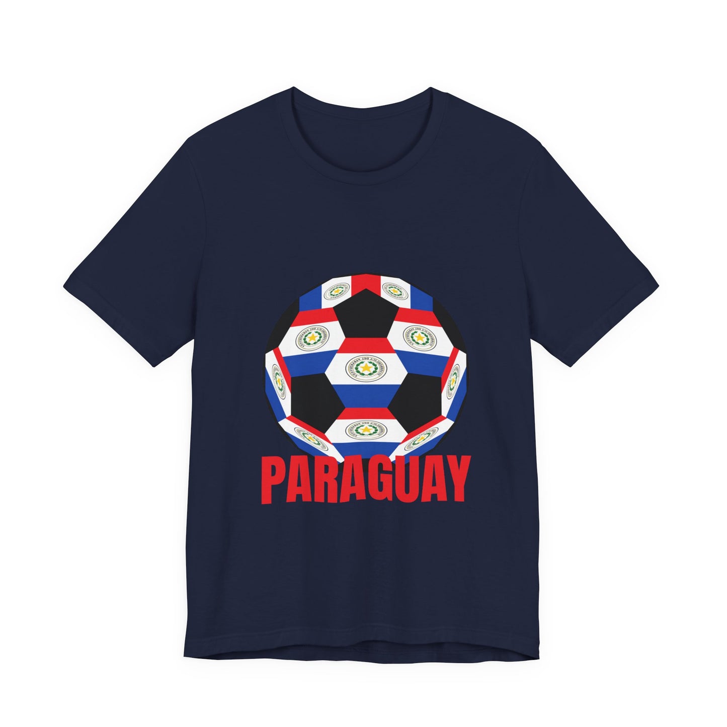 Paraguay Fan Specialty Soccer Ball Design T Shirt
