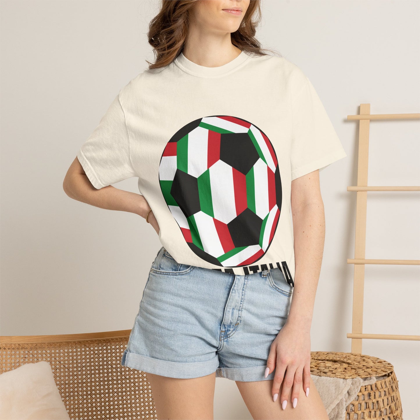 Forza Italia Fan Specialty Soccer Ball Design T Shirt