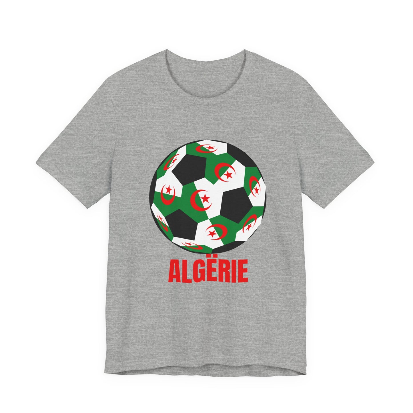ALGËRIE Fan Specialty Soccer Ball Design T Shirt