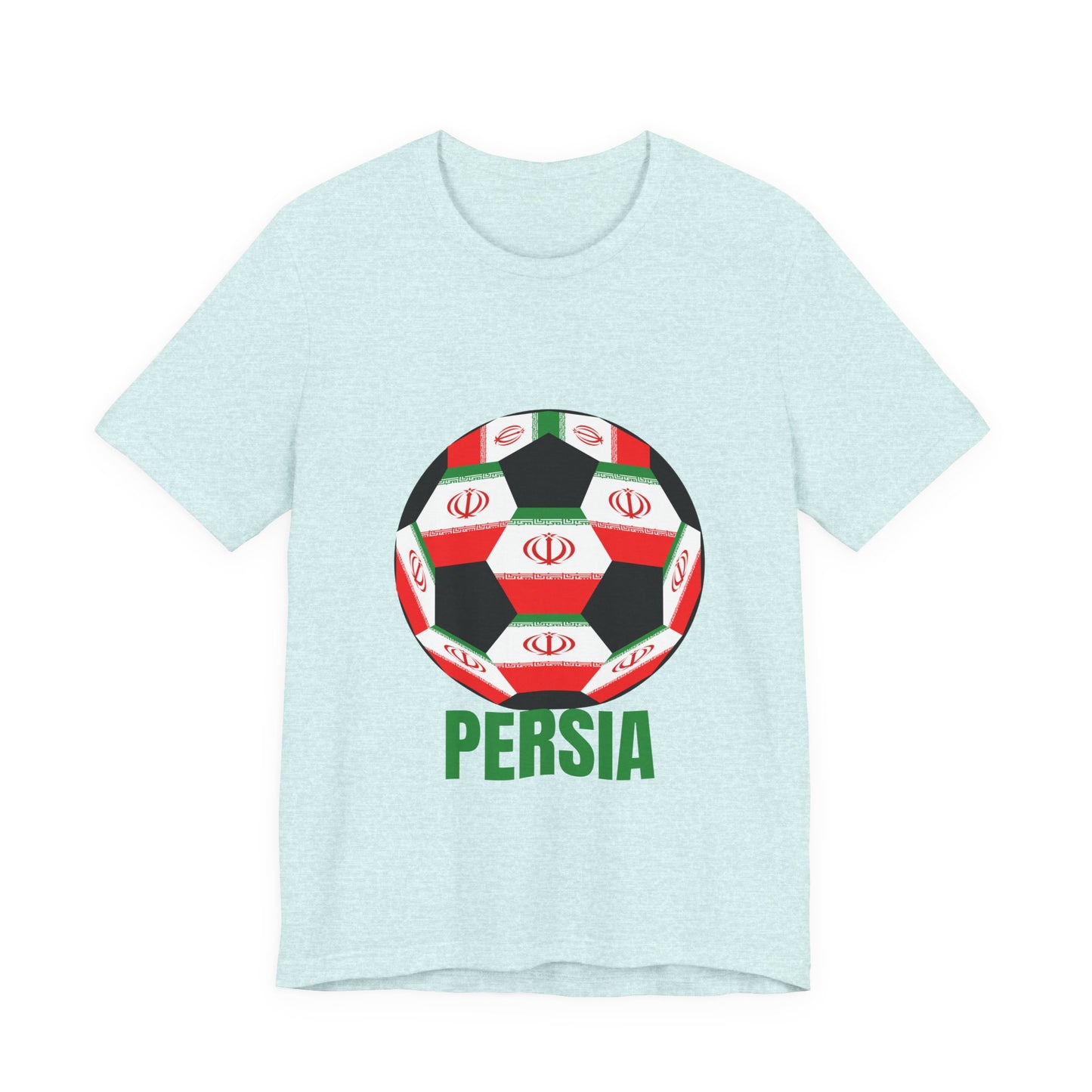 Persia Fan Specialty Soccer Ball Design T Shirt