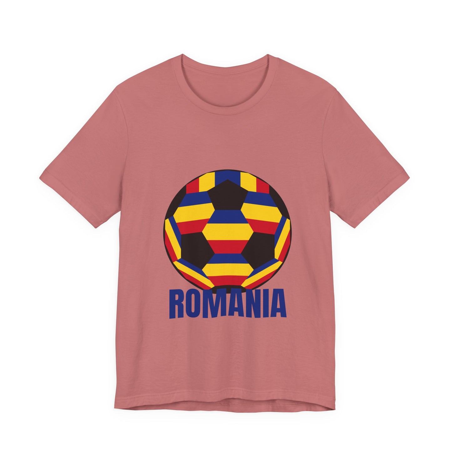Romania Fan Specialty Soccer Ball Design T Shirt