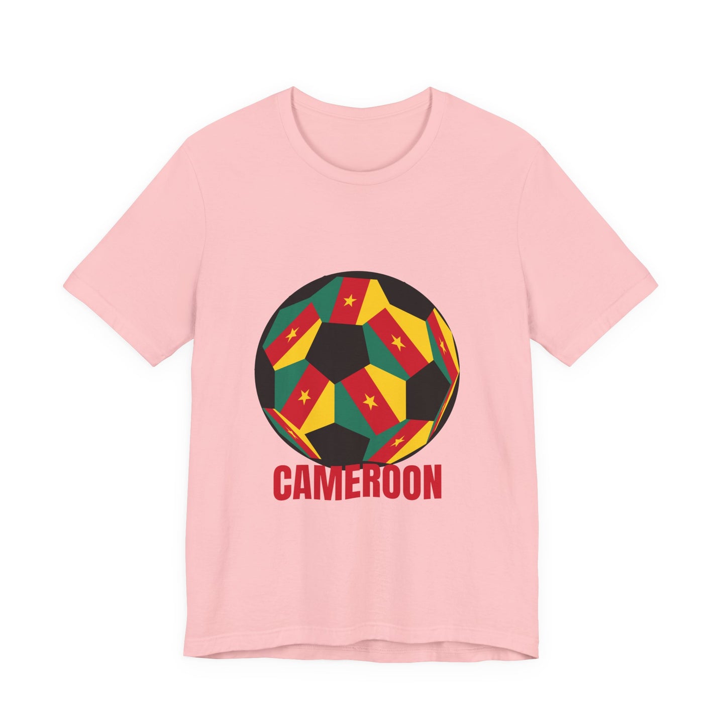 Cameroon Fan Specialty Soccer Ball Design T Shirt