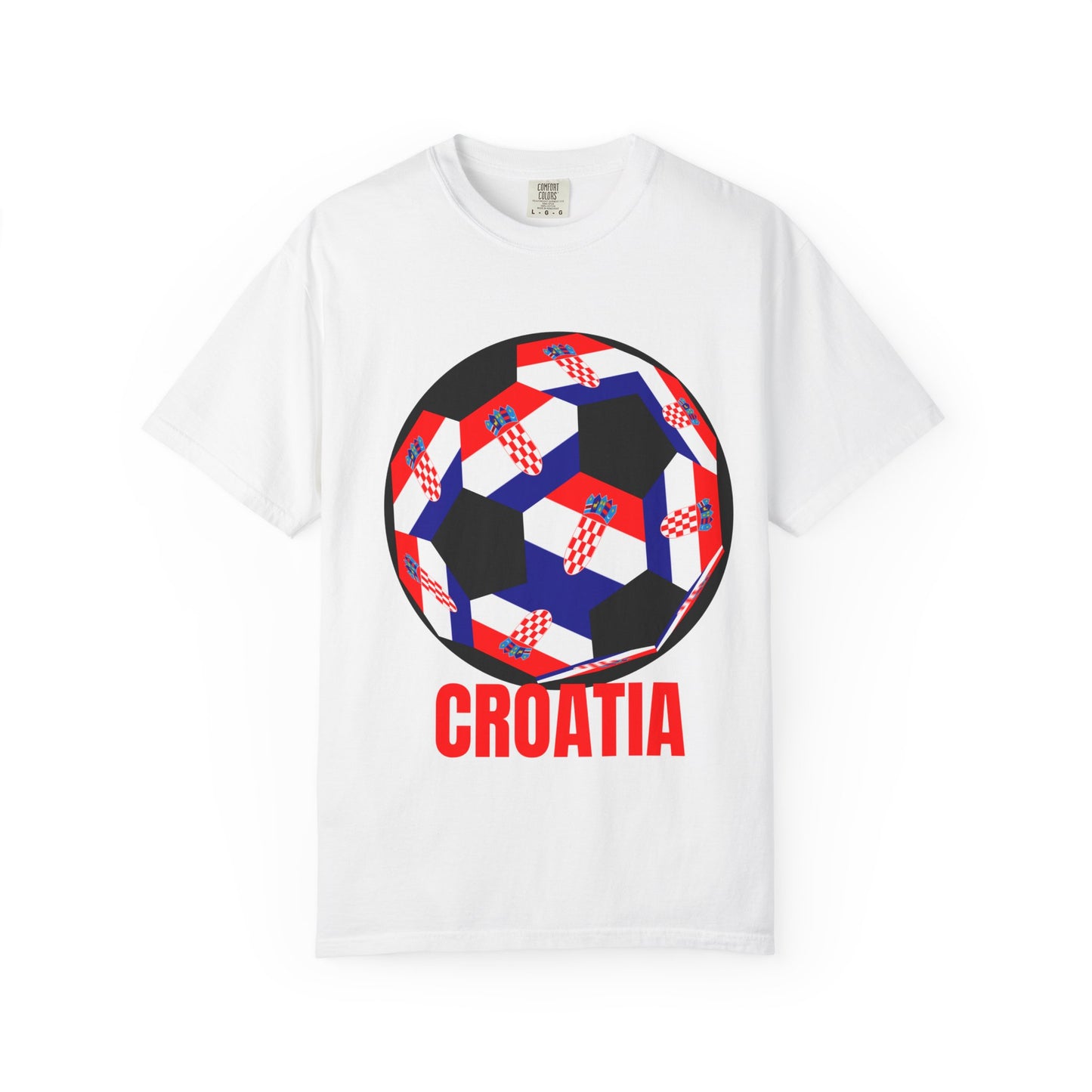 Croatia Fan Specialty Soccer Ball Design T Shirt