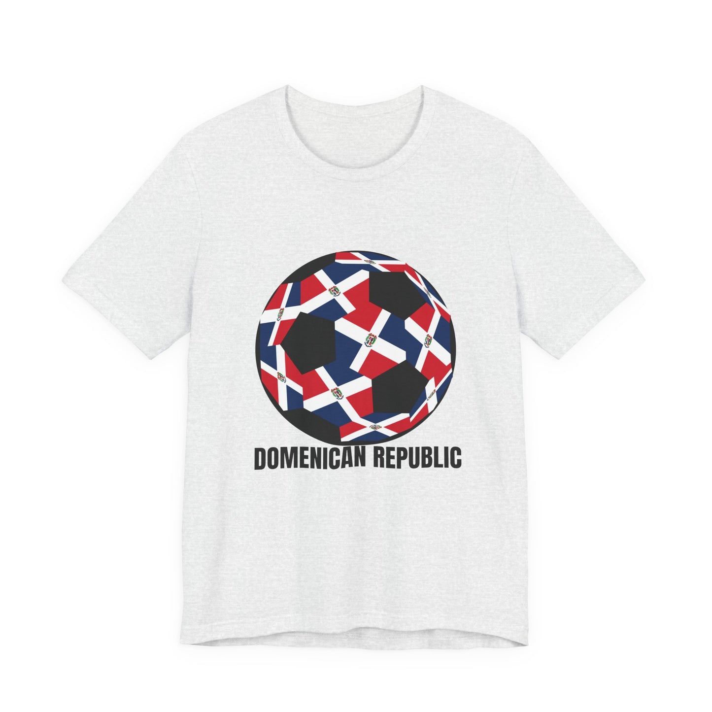 Domenican Republic Fan Specialty Soccer Ball Design T Shirt