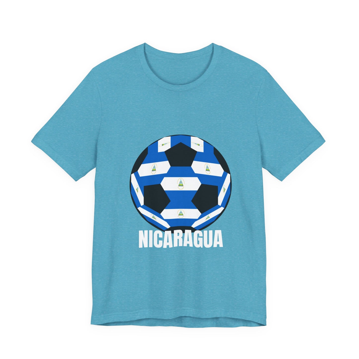 Nicaragua Fan Specialty Soccer Ball Design T Shirt