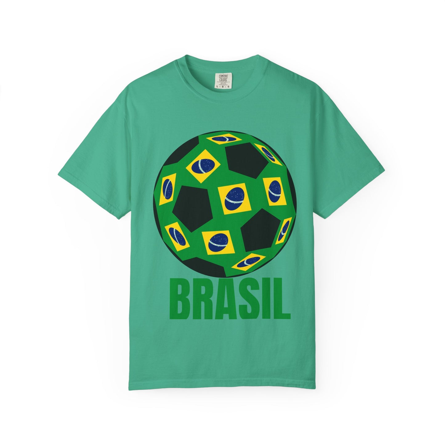 Brasil Fan Specialty Soccer Ball Design T Shirt
