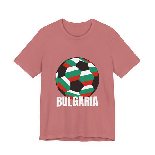Bulgaria Fan Specialty Soccer Ball Design T Shirt