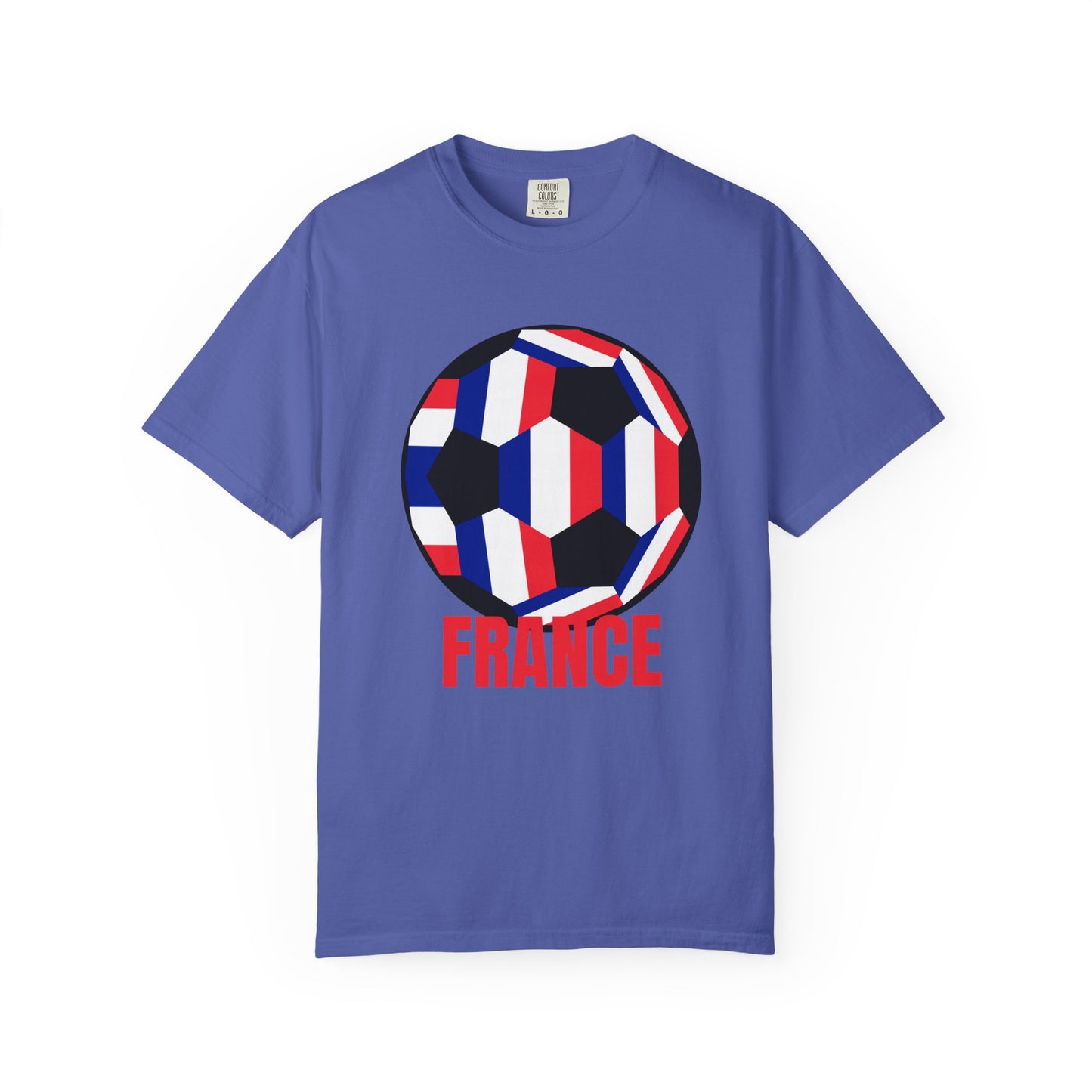 France Fan Specialty Soccer Ball Design T Shirt