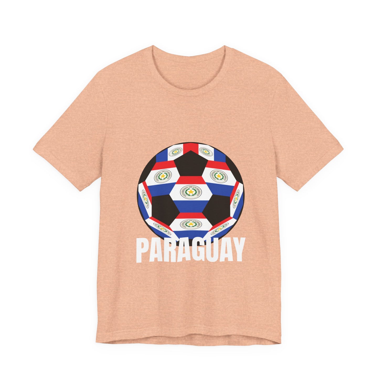 Paraguay Fan Specialty Soccer Ball Design T Shirt