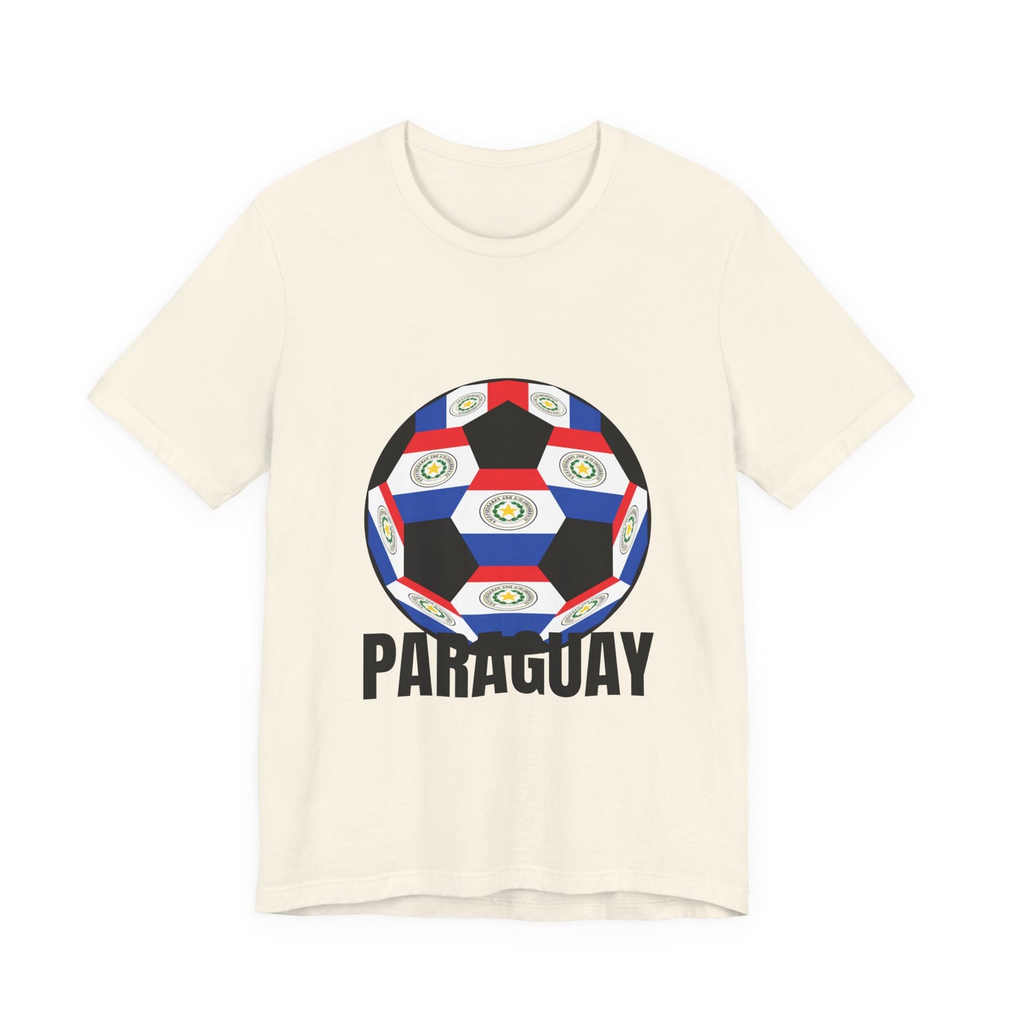 Paraguay Fan Specialty Soccer Ball Design T Shirt